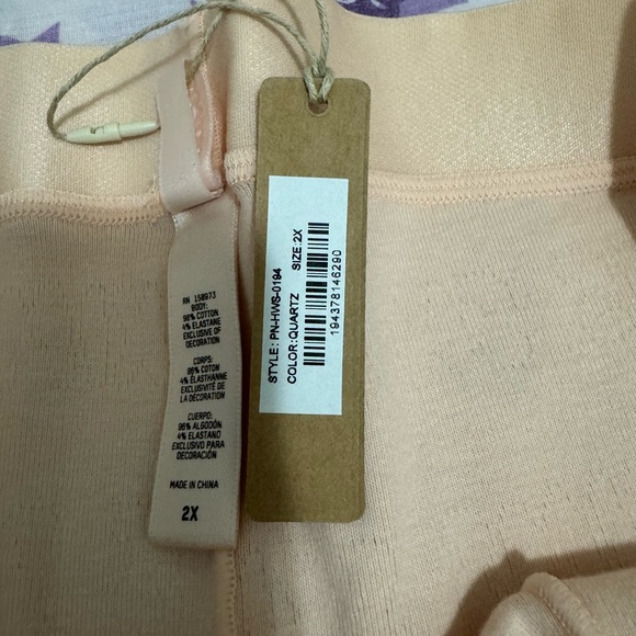 SKIMS Size 2X Women COTTON RIB BOXER Color Quartz 2XL #PN-HWS-0194 - Picture 3 of 4